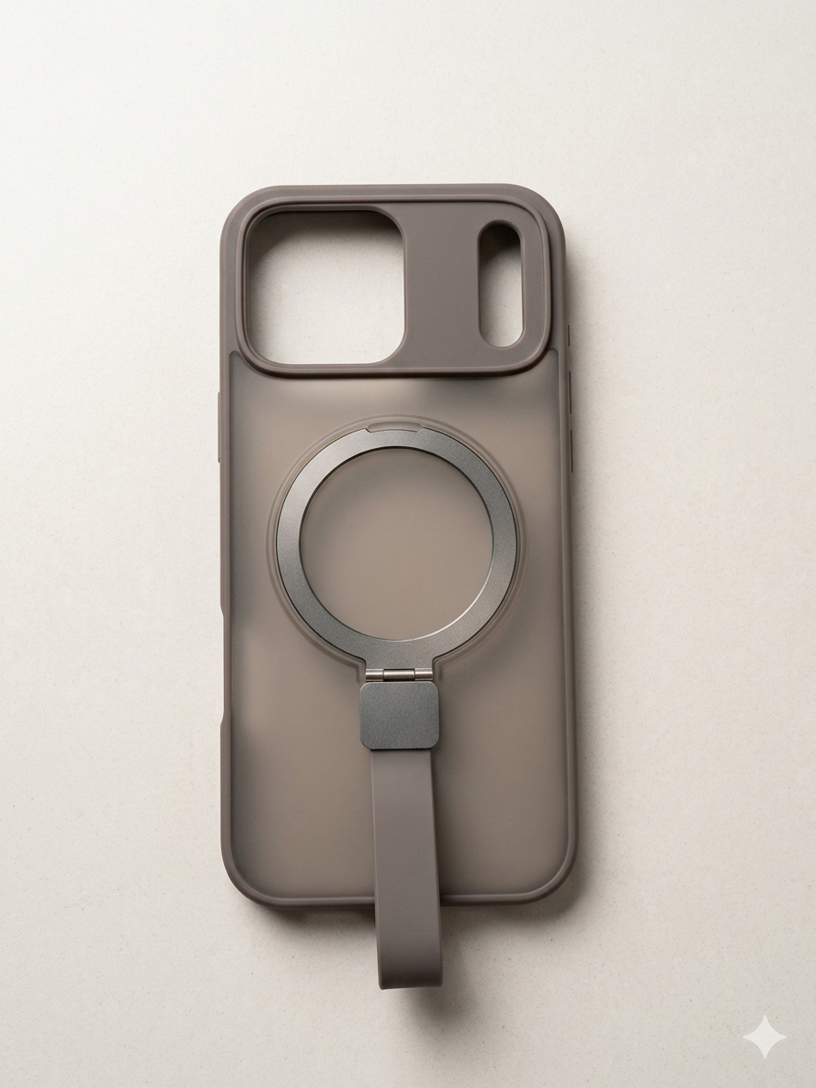 Stand Magsafe Holder Case - Grey - 17 Pro Max