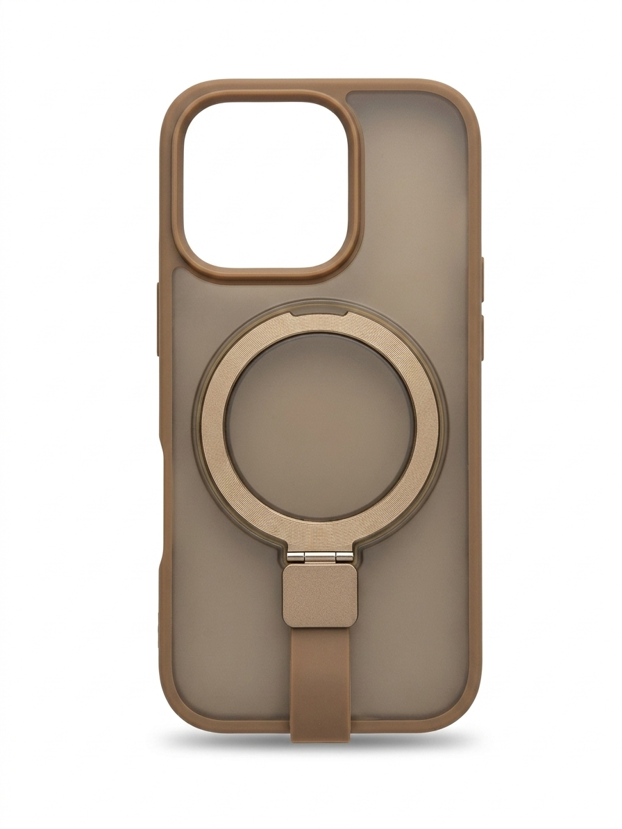 Stand Magsafe Holder Case - Brown - 16 Pro