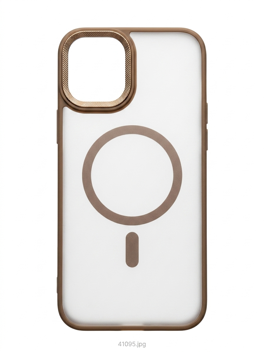 Transparent Matte Magsafe Case - Brown - 16 Plus