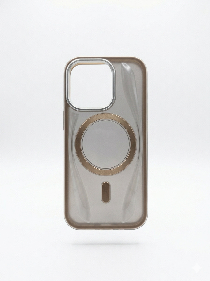 Double Magsafe Case - Brown - 16 Pro