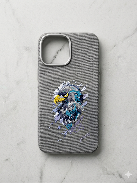 3D Embroidery Cases - Eagle Grey