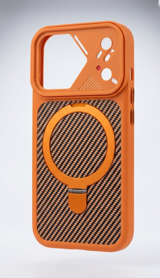 17 PRO / PRO MAX - CARBON MAGSAFE - ORANGE