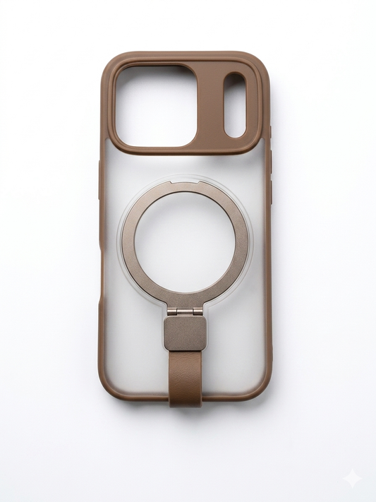 Stand Magsafe Holder Case - Brown - 17 Pro