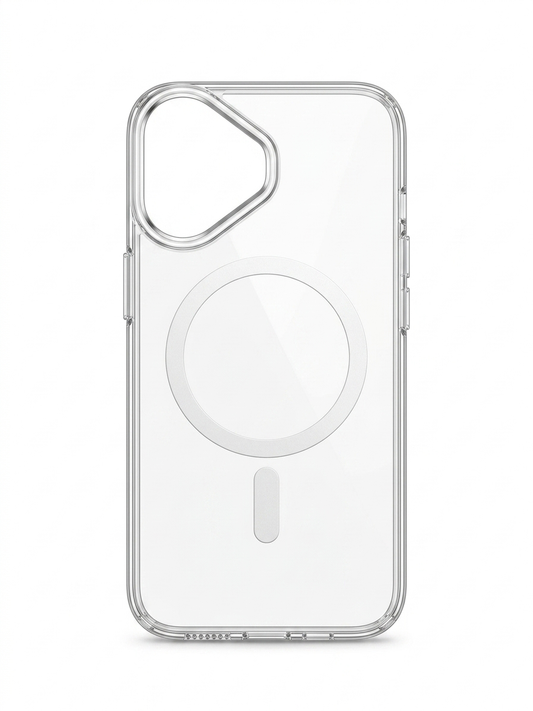 Transparent Anti Yellow -  Magsafe case - White - 17
