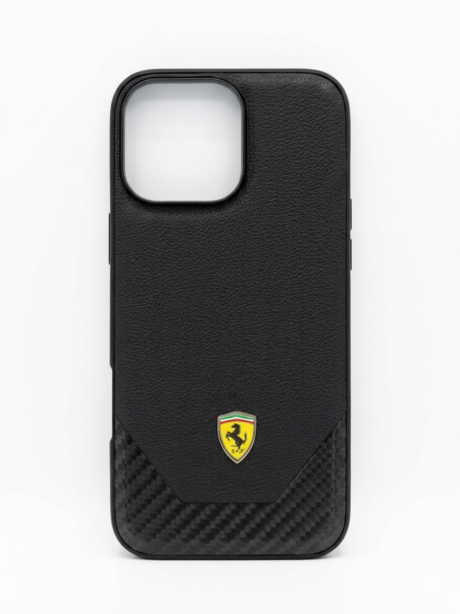 Ferrari Case -  Black  - 16 Pro Max