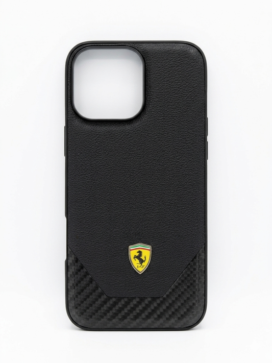 Ferrari Case -  Black  - 16 Pro Max
