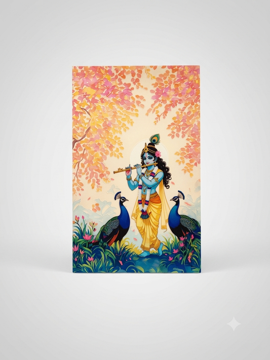 010-LORD KRISHNA WITH PEACOCK