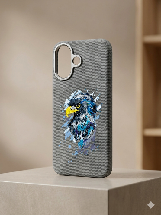 3D Embroidery Cases - Eagle Grey