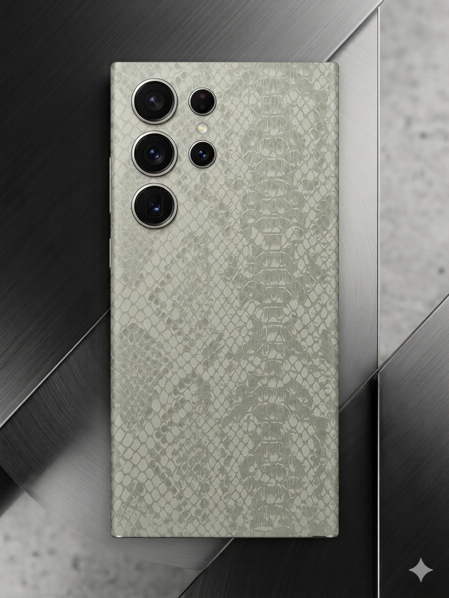 54 - Ivory Embossed Serpent